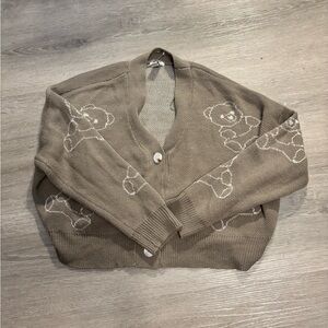 Rue21 Tan Teddy Bear Cardigan